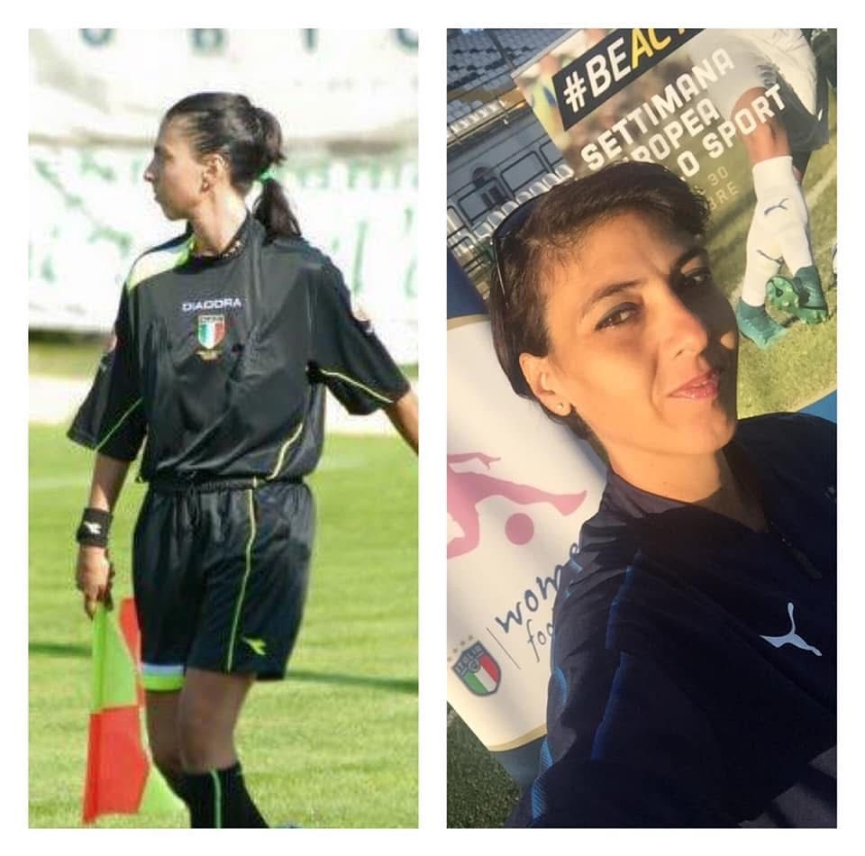 La professoressa Cavoli in tenuta arbitrale