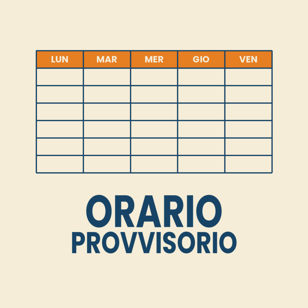 orario provvisorio