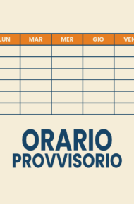 orario provvisorio